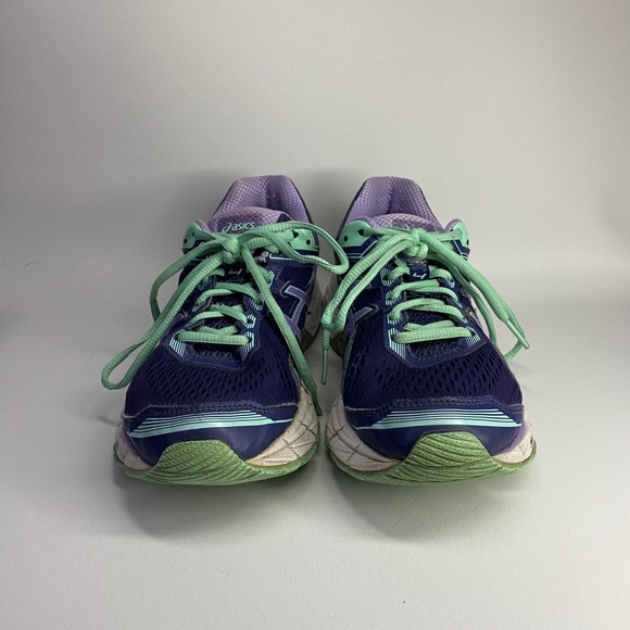 Asics Gel GT 1000 Duomax Running Shoes women size 7 Navy/Purple/Mint. T5A7N - Picture 2 of 8